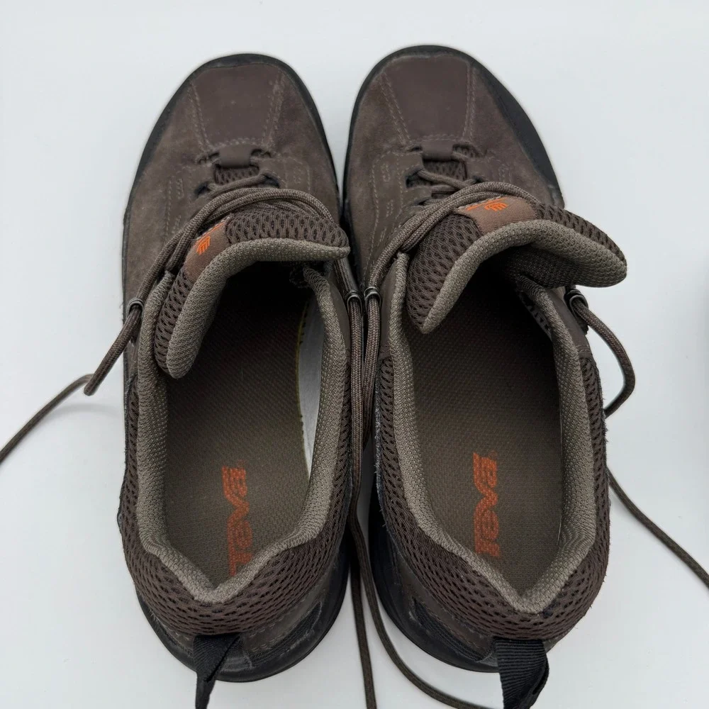 Teva Gannett Hiking Shoes Men 9 Brown Suede Waterproof Low Top 1003026